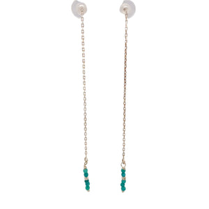 Turquoise Oorketting Zilver