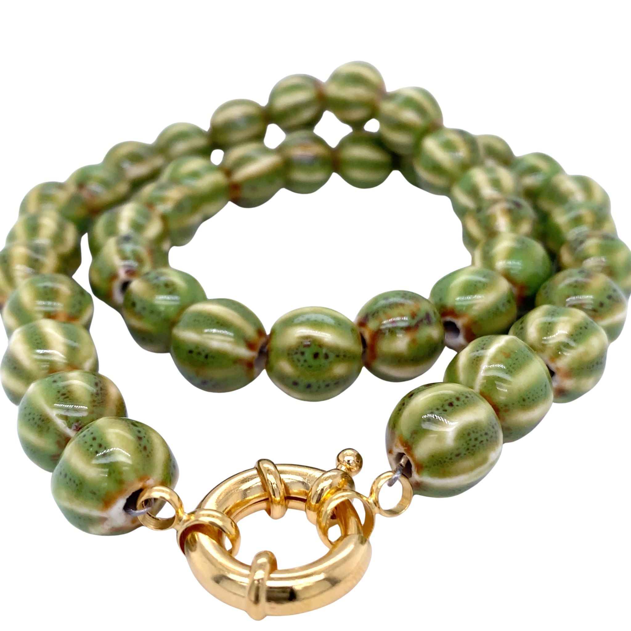 Ketting Keramiek Mos Groen