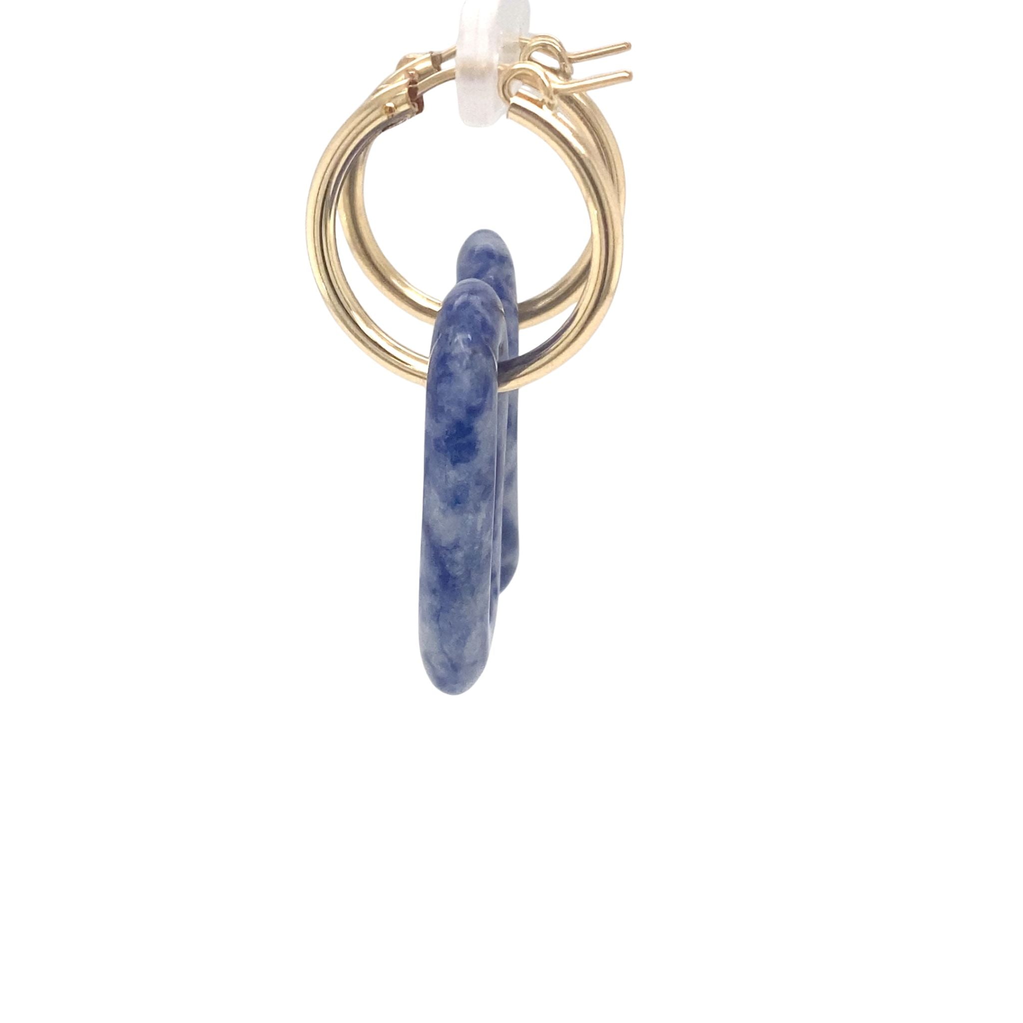 Oorringen Sodaliet Ovaal hanger