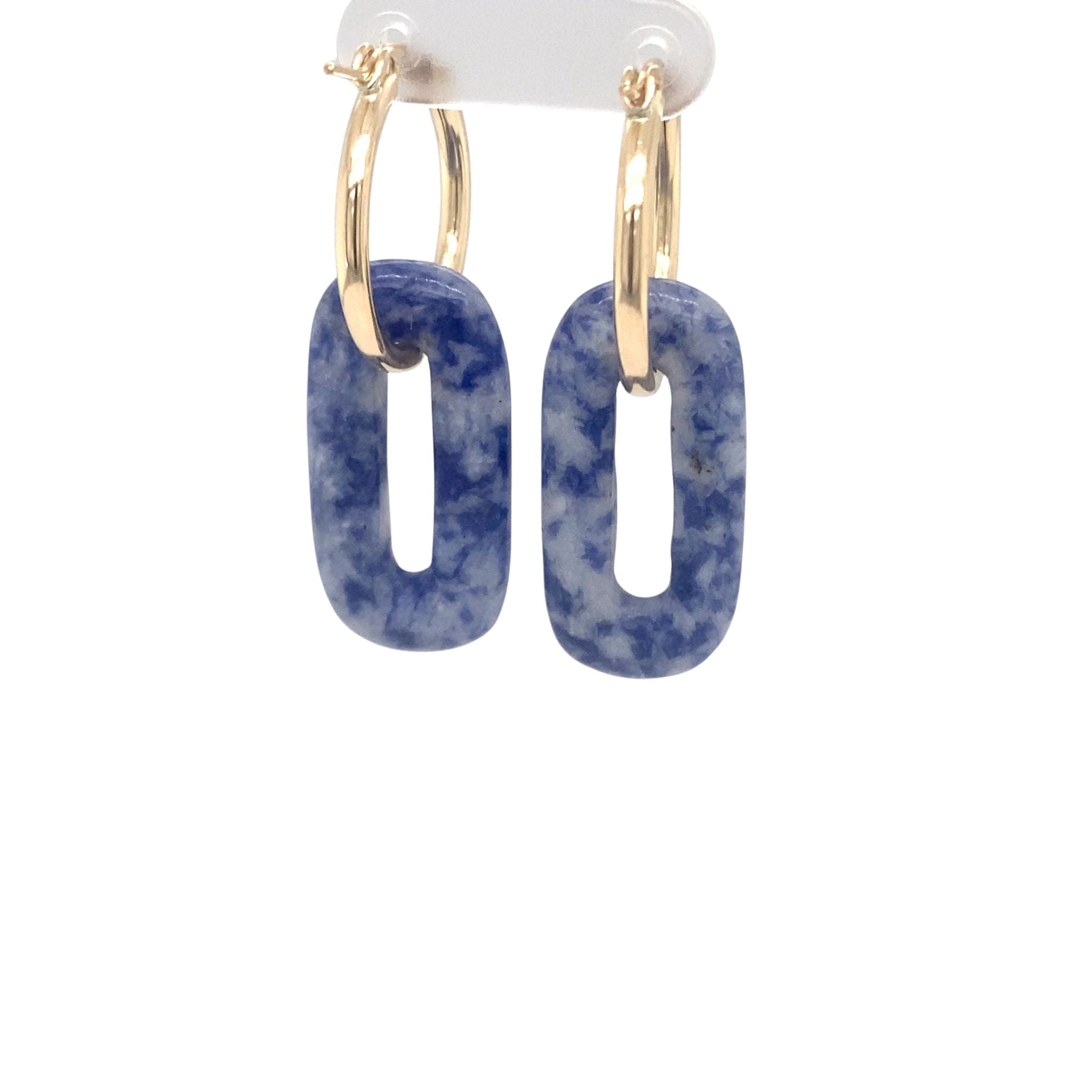 Oorringen Sodaliet Ovaal hanger
