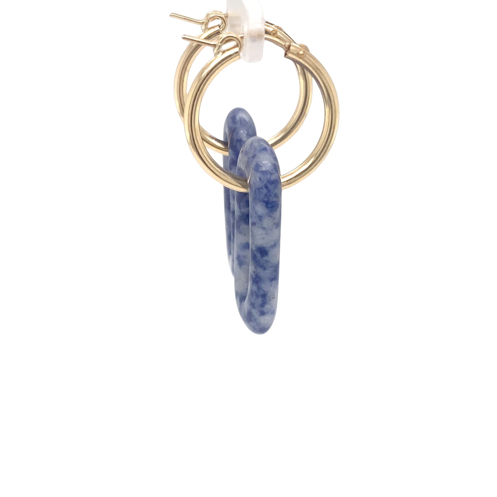 Oorringen Sodaliet Ovaal hanger
