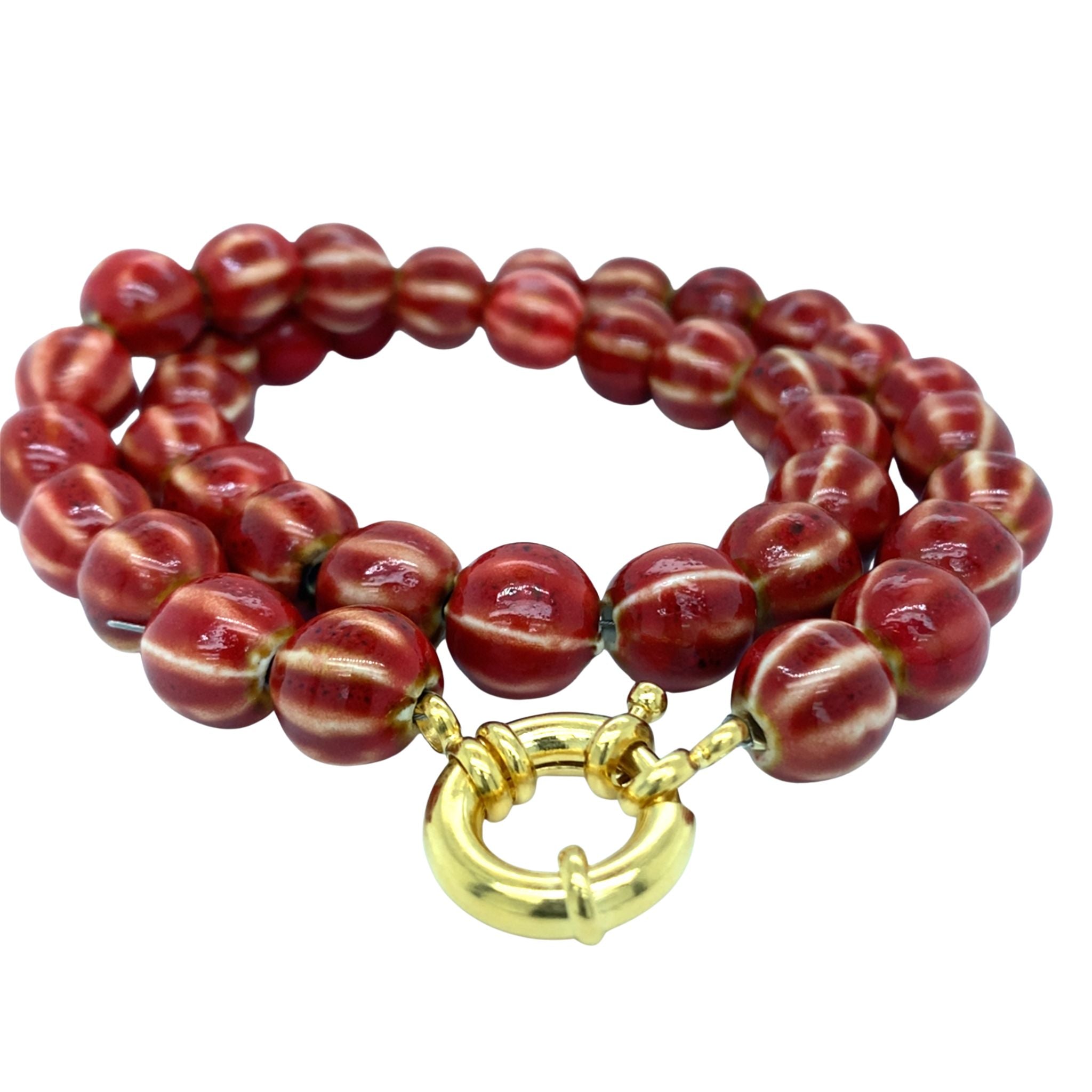 Ketting Keramiek Rood