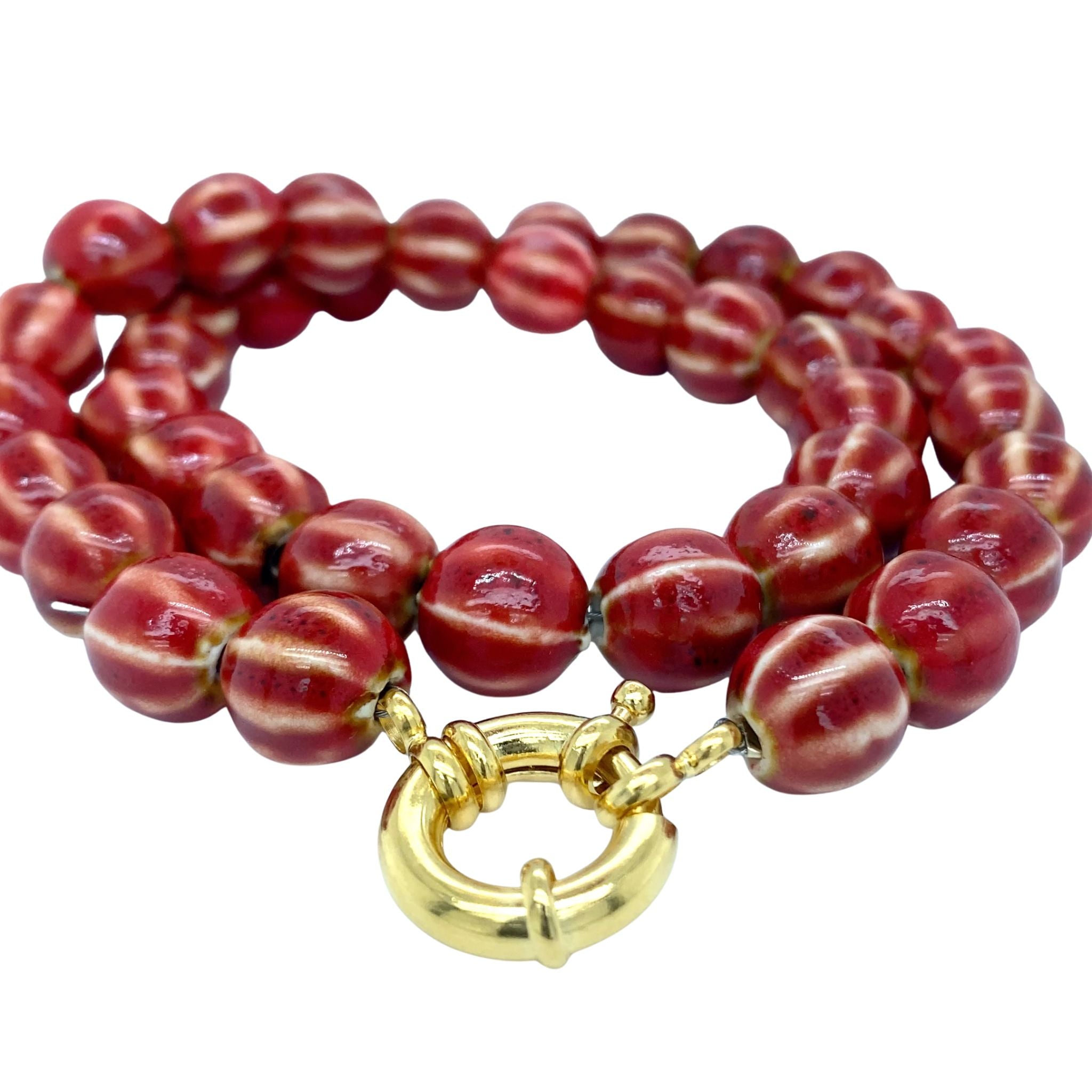Ketting Keramiek Rood