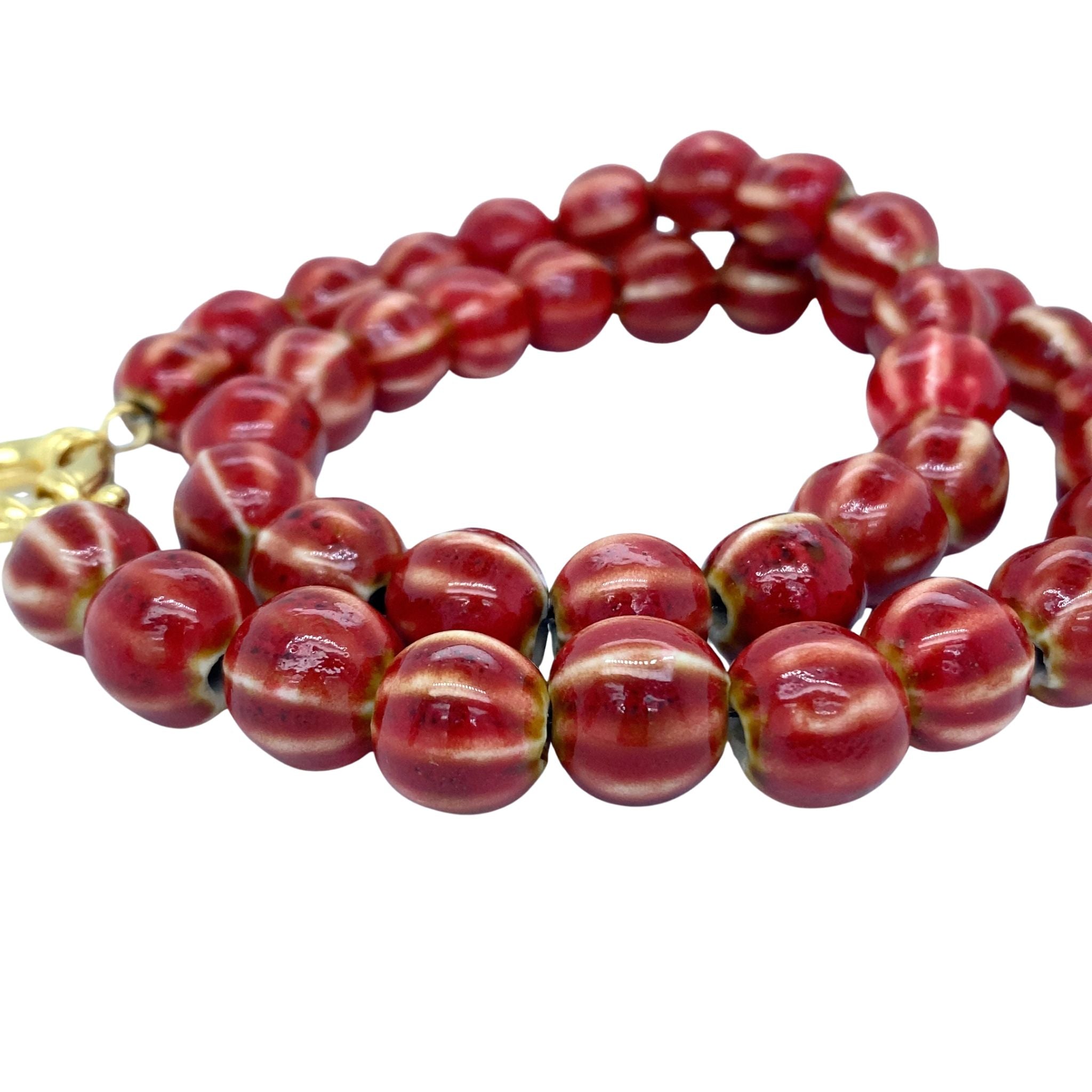 Ketting Keramiek Rood