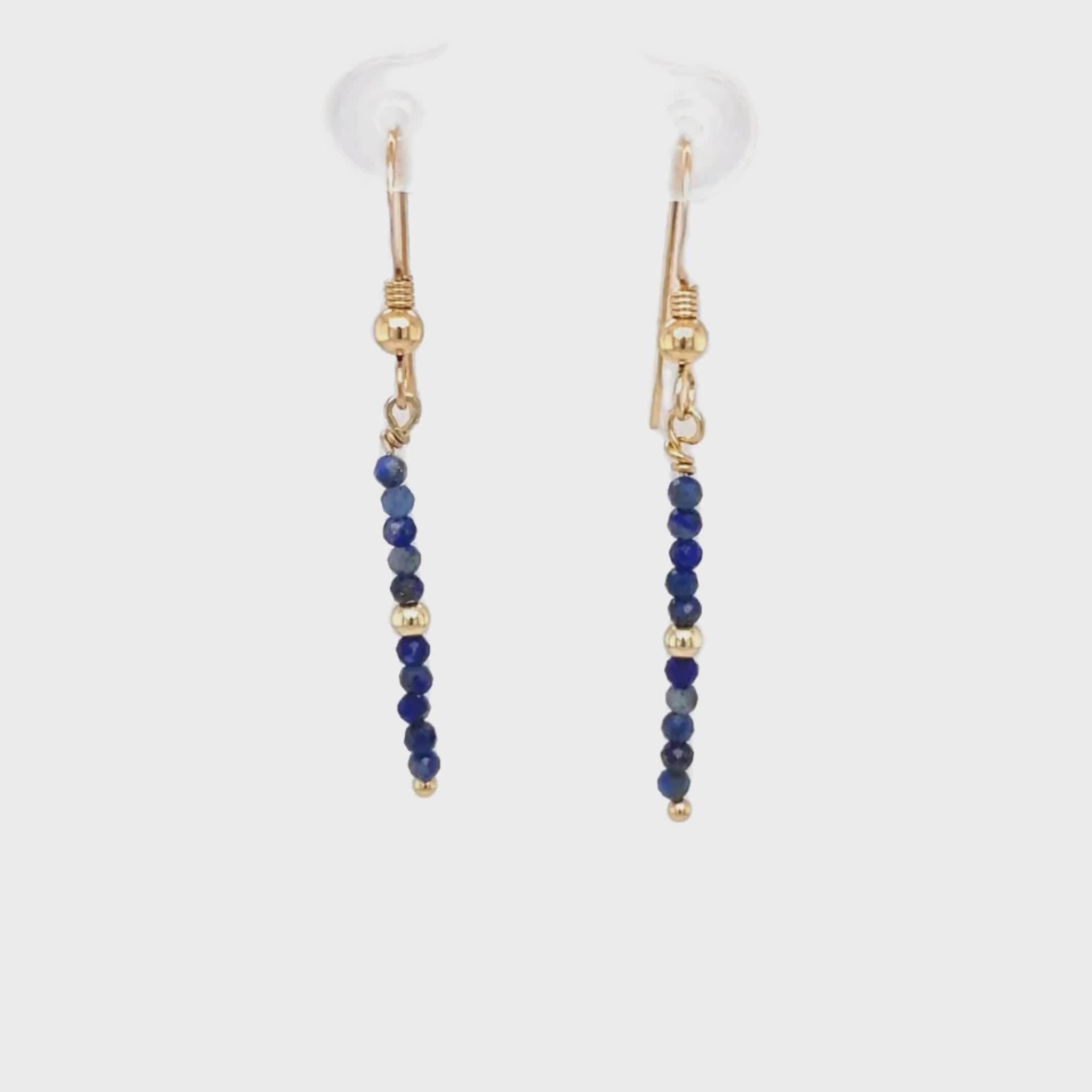 Petite Lapis Lazuli Oorhangers