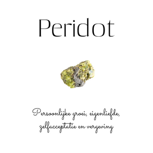 Petite Peridot - Geboortesteen armband - maand augustus